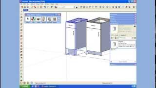 SketchUp creating a Cabinet component library [upl. by Eiramyelhsa]