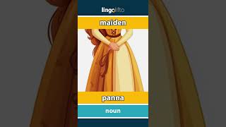 🇬🇧🇸🇰 maiden  panna  vocabulary builder  learn English  naučme sa anglicky [upl. by Cyrano]