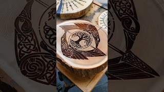 From Cedar to Art Transforming Wood with LaserEngraved Tree of Life Ravens [upl. by Odrareg]