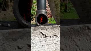 DIY Gravity Feed Wood Pellet Rocket Stove made on screwed steel pipes and fittings [upl. by Vinita793]