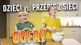 Dzieci vs przepis na gofry Pierwsze starcie z jajkiem [upl. by Cheffetz871]