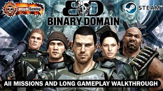 Binary Domain PC Game All Missions Long Gameplay Walkthrough by WiseMGaming [upl. by Atalanti]