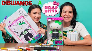 DIBUJANDO A HELLO KITTY Una Gatita Coqueta  AnaNANA TOYS [upl. by Naid829]