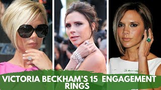 Victoria Beckham Jewelry  Victoria Beckham’s 15 Engagement Rings from David Beckham [upl. by Stila]