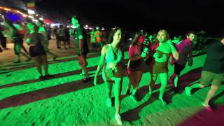 Full moon Party 2024 January Koh Phangan  Walking Tour Thailand [upl. by Furlani]