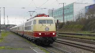 Züge in Bretten  Ölbronn amp Helmsheim mit BR103 amp MEHR [upl. by Adnorrahs]