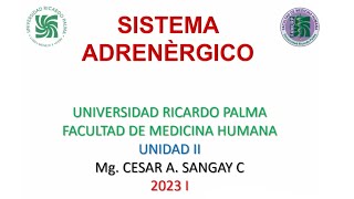 Sistema adrenérgico  Farmacología  Unidad II  sem 3 [upl. by Deragon]