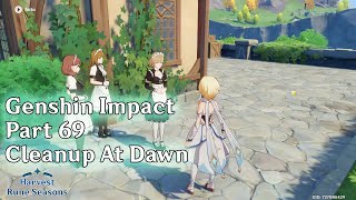 Genshin Impact part 69  Cleanup At Dawn Mondstadt World Quest [upl. by Ranip]