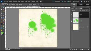 Create a Spray Mist using a Brush in Photoshop Elements [upl. by Germann64]