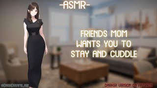 ASMR ROLEPLAY ♡friends mom wants you to stay and cuddle♡ binauralF4A [upl. by Vinson]