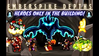 Kingdom Rush Frontiers Mod All Heroes  Emberspike Depths  Impossible Difficulty [upl. by Erdah85]