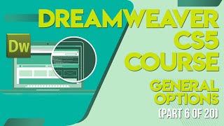 Dreamweaver CS5 tutorials in UrduHindi part 6 general options [upl. by Pack]