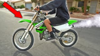 Turning my 100 Dirt Bike into a 3000 KX100 [upl. by Nooj]