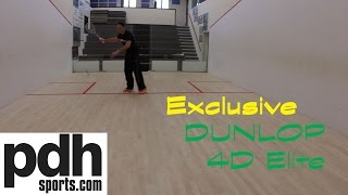 Dunlop Aerogel 4D Elite Squash Racket Review by PDHSportscom [upl. by Onitnevuj869]