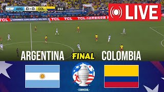 🔴Argentina vs Colombia LIVE  Final Copa América 2024 [upl. by Aivart431]