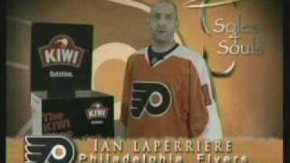 Philadelphia Flyers Player amp Fighter Ian Laperriere Soles4Souls Kiwi Shoes Commercial [upl. by Bevon]