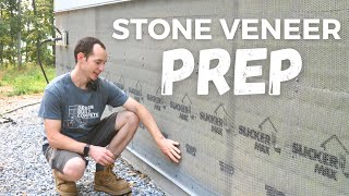 Wall Preparation for STONE VENEER [upl. by Chuu142]