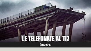 Crollo Genova gli audio delle telefonate al 112 quotÈ venuto giù il ponte Morandi fate prestoquot [upl. by Lilllie]