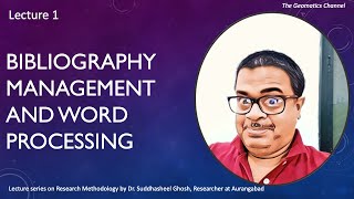 Bibliography Management and Word Processing I [upl. by Irtimid]