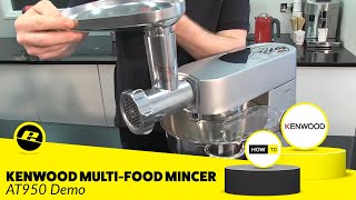 How to Use a MultiMincer Attachment  Kenwood [upl. by Hgierb]