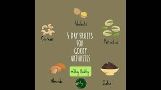 5 dry fruits in GOUTY ARTHRITISjointpain gout goutrelief ayurvedalifestyle arthritis food eat [upl. by Selmner]