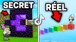 Jai Testé des Astuces TikTok de Minecraft 121 [upl. by Ellerred]