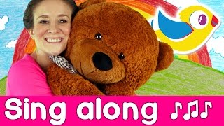 Sing Along  Teddy Bear Song  with lyrics  Starring Marty Moose [upl. by Aneerak57]