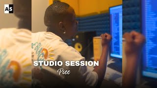 Pcee Previews His Latest Production feat Justin99  quotLalelaquot  Studio Session [upl. by Eidarb692]