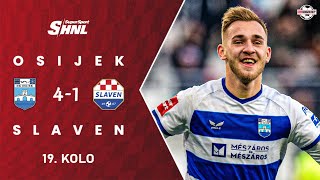 Sažetak NK Osijek 41 NK Slaven Belupo 19 kolo SuperSport HNL [upl. by Seto]