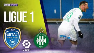 Troyes vs St Etienne  LIGUE 1 HIGHLIGHTS  112121  beIN SPORTS USA [upl. by Ainoet]