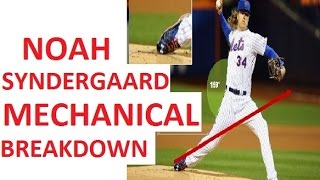 Noah Syndergaard Pitching Mechanics Breakdown [upl. by Neddy104]