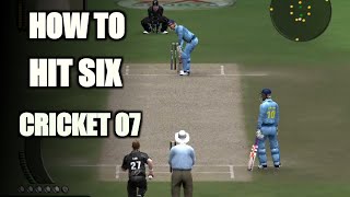 How to hit six in cricket 07  batting tricks cricket 07 [upl. by Eelatan]