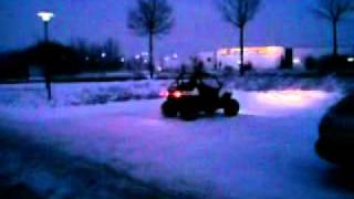 Polaris RZR S beim Driften im Schnee [upl. by Hcir]