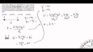 Força Elétrica  Exemplo 1 [upl. by Auqinu]