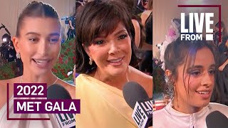 BEST Met Gala 2022 Moments Hailey Bieber Kris Jenner amp More Exclusive  E [upl. by Airlia]