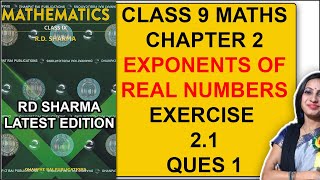 RD Sharma Class 9 Maths Chapter 2 Exercise 21 Question 1  9th Class Maths RD Sharma Solution [upl. by Imyaj]