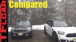 2017 Mini Cooper Countryman vs Cooper S Countryman Mashup Review [upl. by Enrev]