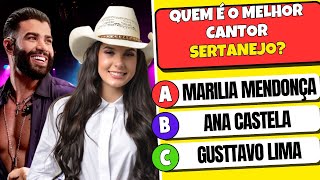 ⭐SUPER QUIZ MUSICAL 🥰 30 perguntas sobre as musicas mais tocadas no Brasil Só 5 acertam [upl. by Elli523]