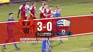 Harriers 30 Nuneaton Town 231217 Extended highlights [upl. by Nerot]