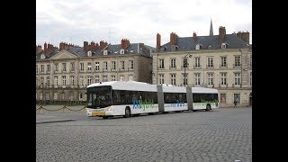 Bus Hess biarticulé à Nantes [upl. by Alomeda]