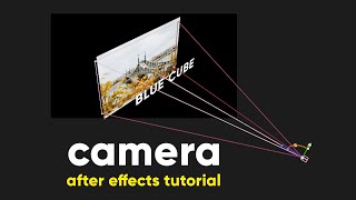 how to use camera in after effects  after effects tutorial [upl. by Asillim446]