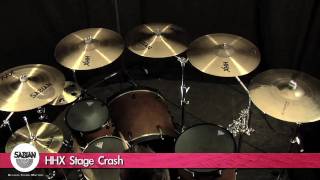 Sabian 18quot HHX Stage Crash Cymbal Product Demo [upl. by Artsa]