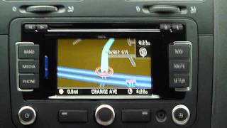 Volkswagen RNS315 GPS system demo review and tips in a VW Jetta TDI [upl. by Mayor]