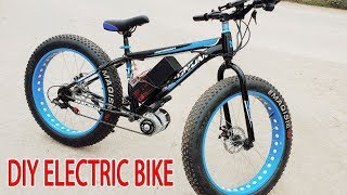 DIY Electric Bike 40kmh Using 350W Reducer Brushless Motor [upl. by Halfon]