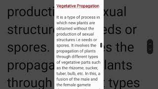 What is Vegetative Propagation Class 12 Biology Chapter 1 [upl. by Hillier987]