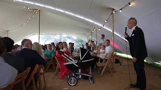 Warrens wedding speech for Joshua amp Grace Sheng Rostrevor 3 Aug 2019 [upl. by Gunner360]