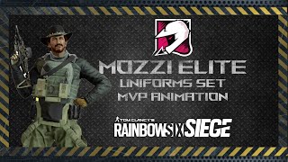 Mozzie Elite Sets and MVP Animation  R6 Leaks  Rainbow Six Siege [upl. by Partan950]