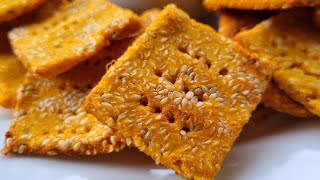 CRACKERS DE CALABAZA Sin GLUTEN Sin Levadura VEGANAS y SALUDABLES Recetas de Gri [upl. by Ahsiekat]