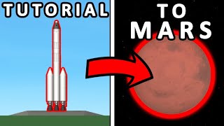 How to go to the mars in space flight simulator with three stage rocket [upl. by Rhu]