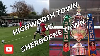 SHERBORNE TOWN lose in FA Vase but HIGH for Worthians [upl. by Laehcimaj738]